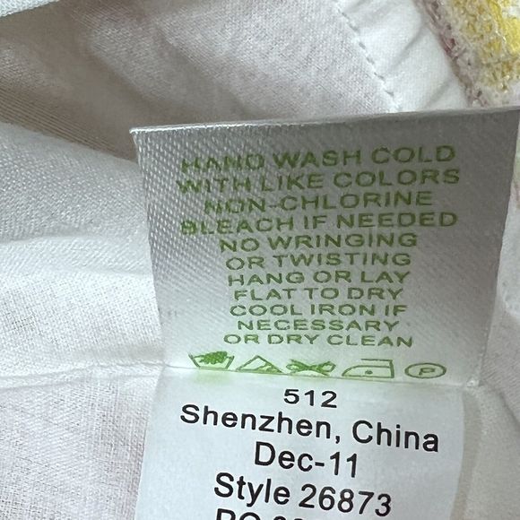 Lilly Pulitzer Dress Size 6 Yellow Pink Amberly Strapless Starfruit Day Floral - Picture 11 of 13